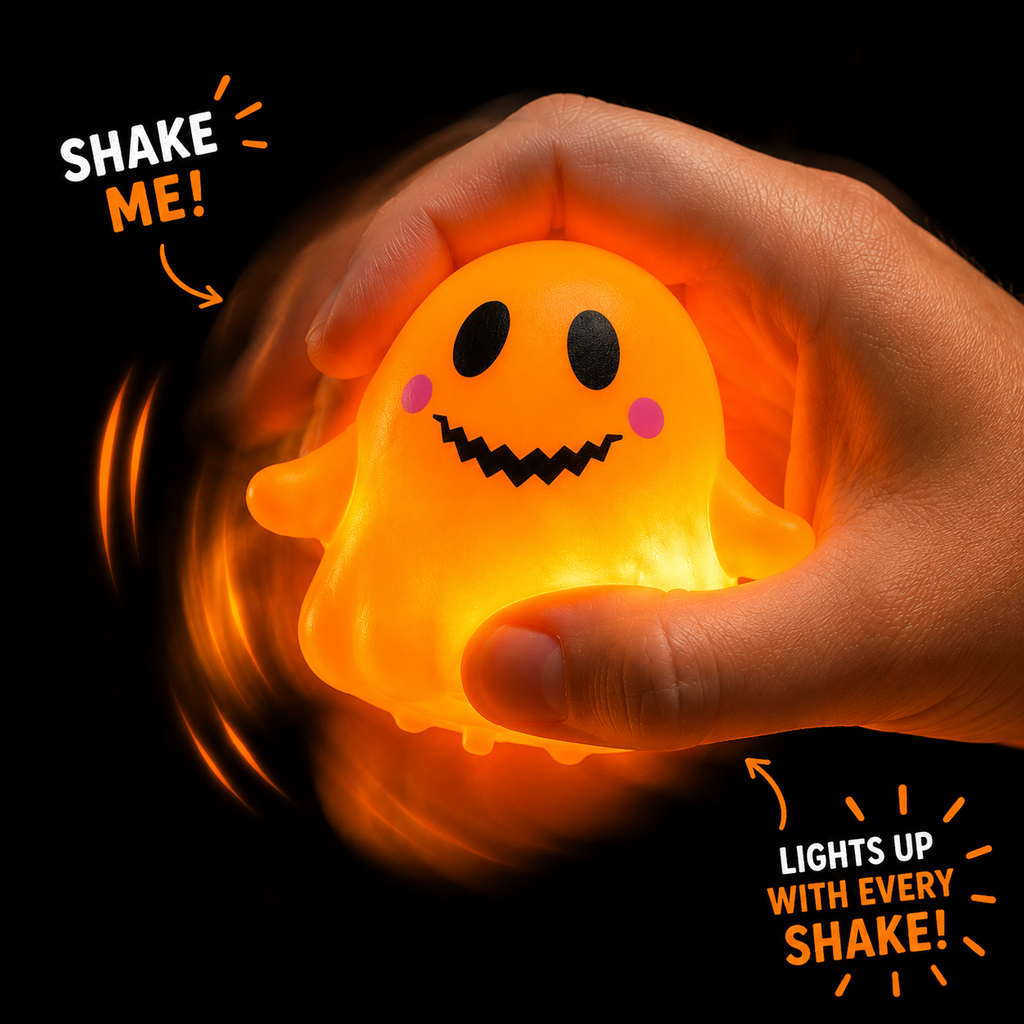 FEELZiES™ Squishy Glow Ghost - Light Up Squishy