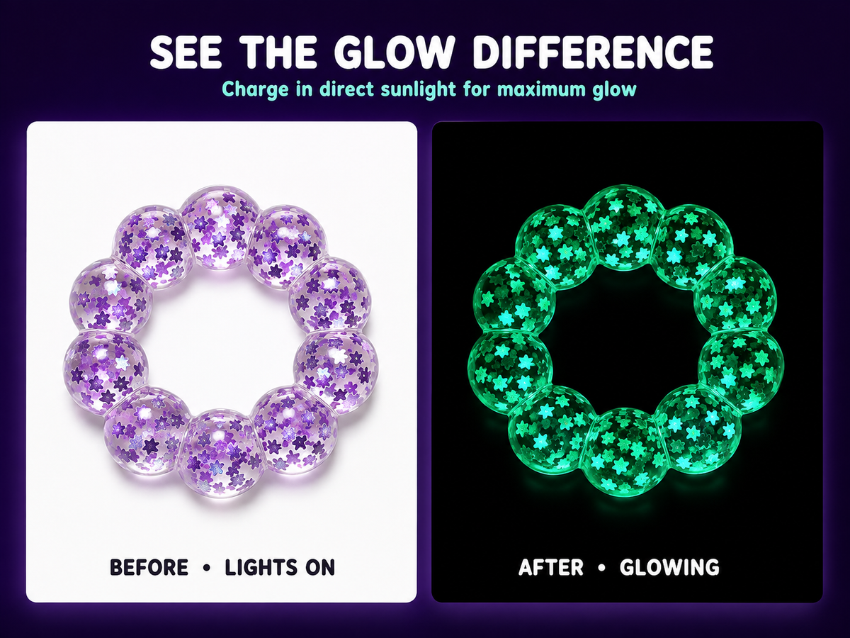 Feelzies™ Original Squishy Bracelet – Glow in the Dark