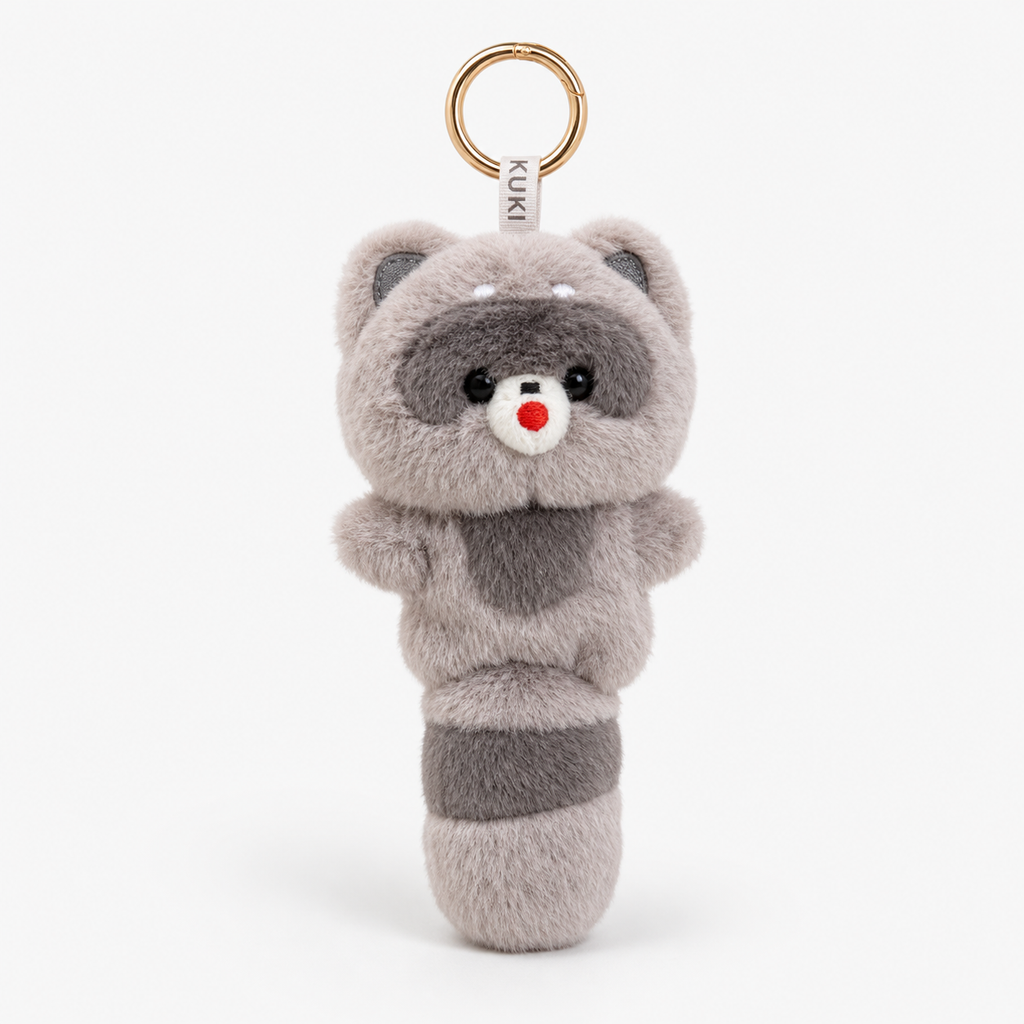 FEELZiES™ × KUKI Animal Plush Bag Charm with Hidden Pen