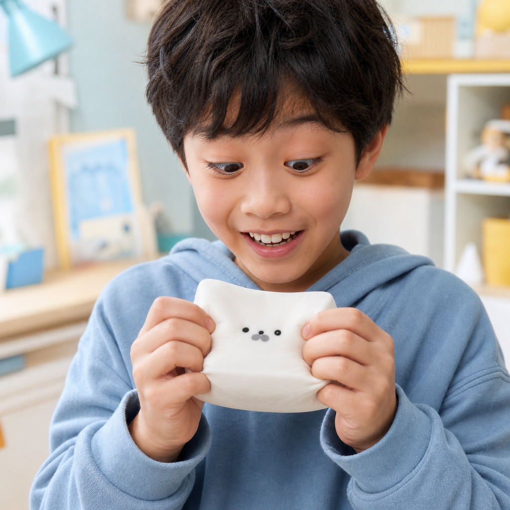 FEELZiES™ Tofu Marshmallow Squishy™ – Quick-Release Cream Filling