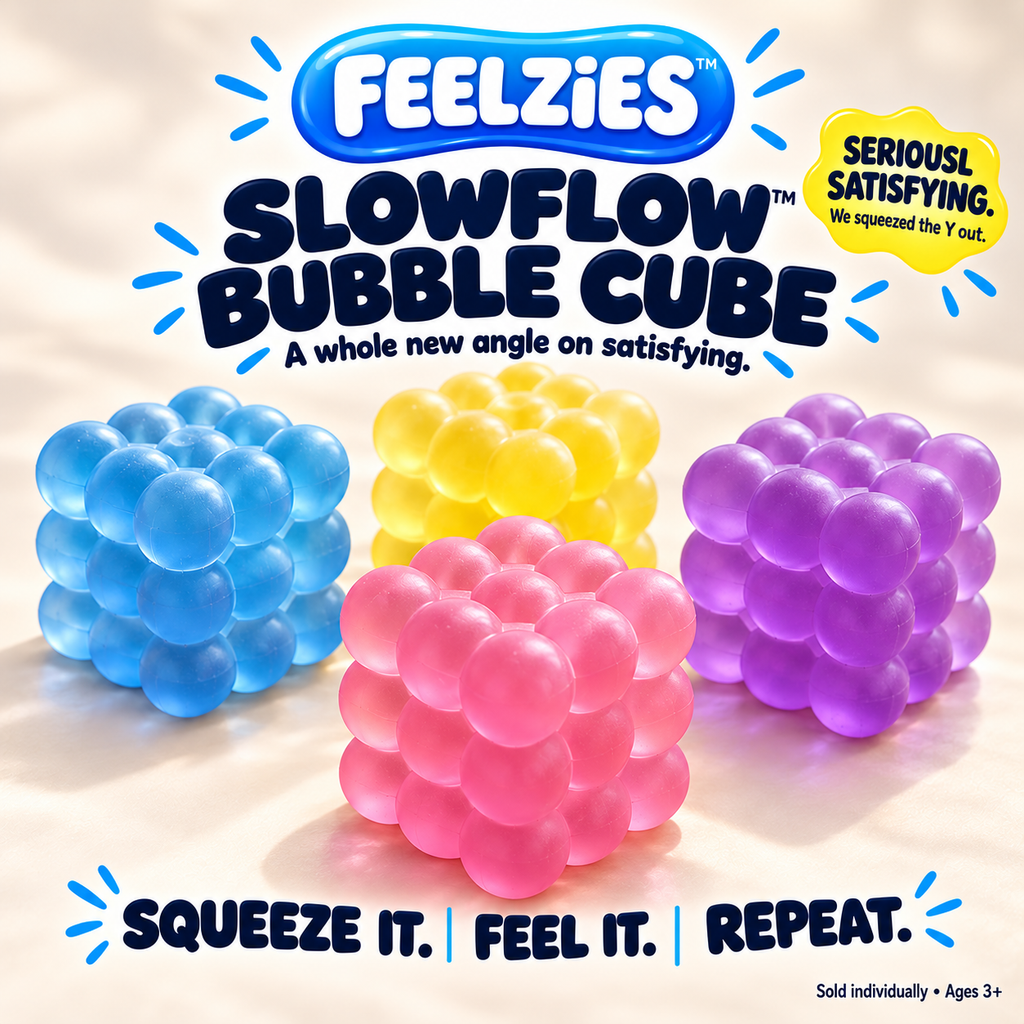 Feelzies Slow Flow™ Bubble Cube — SERIOUSL SATISFYING