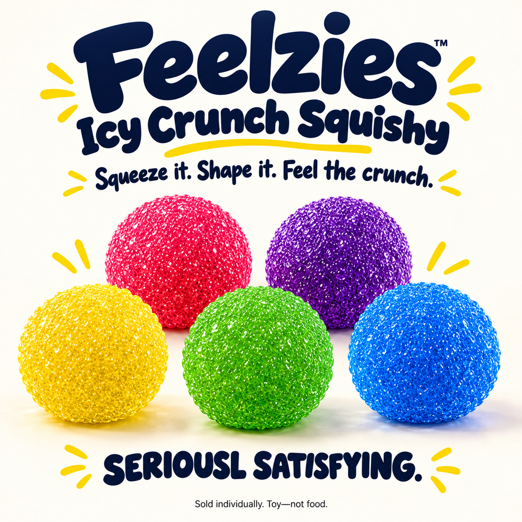 Feelzies Icy Crunch Squishy studio hero