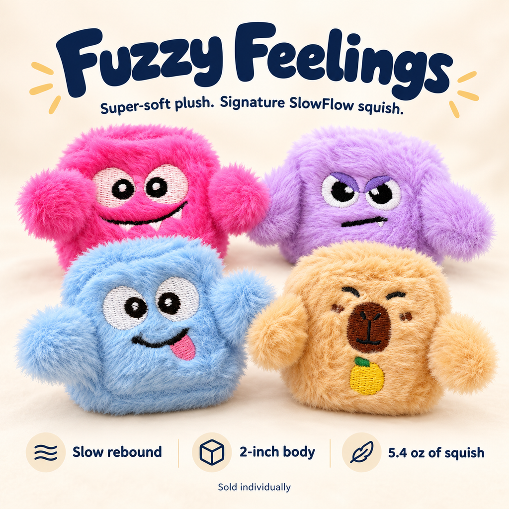 Feelzies™ Fuzzy Feelings — SlowFlow Plush Squishies