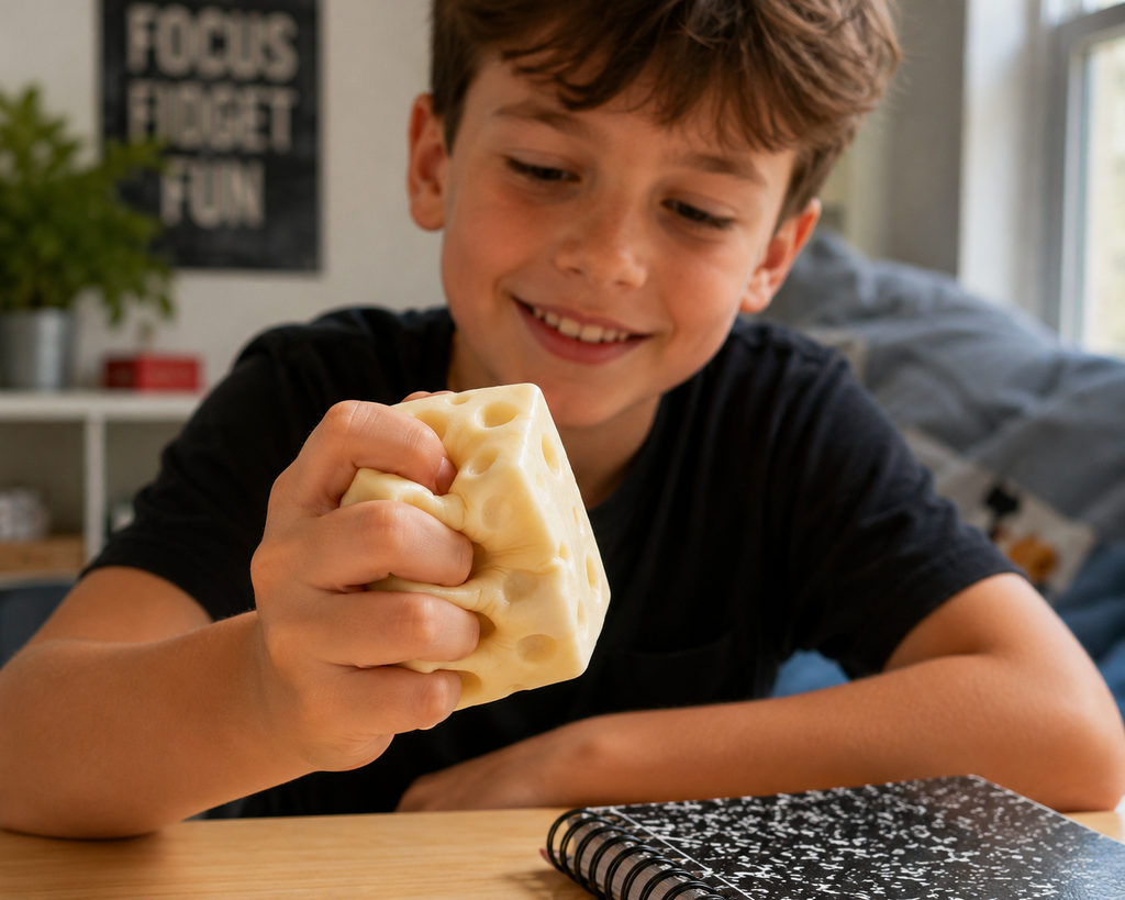 Feelzies™ White Cheese Squishy