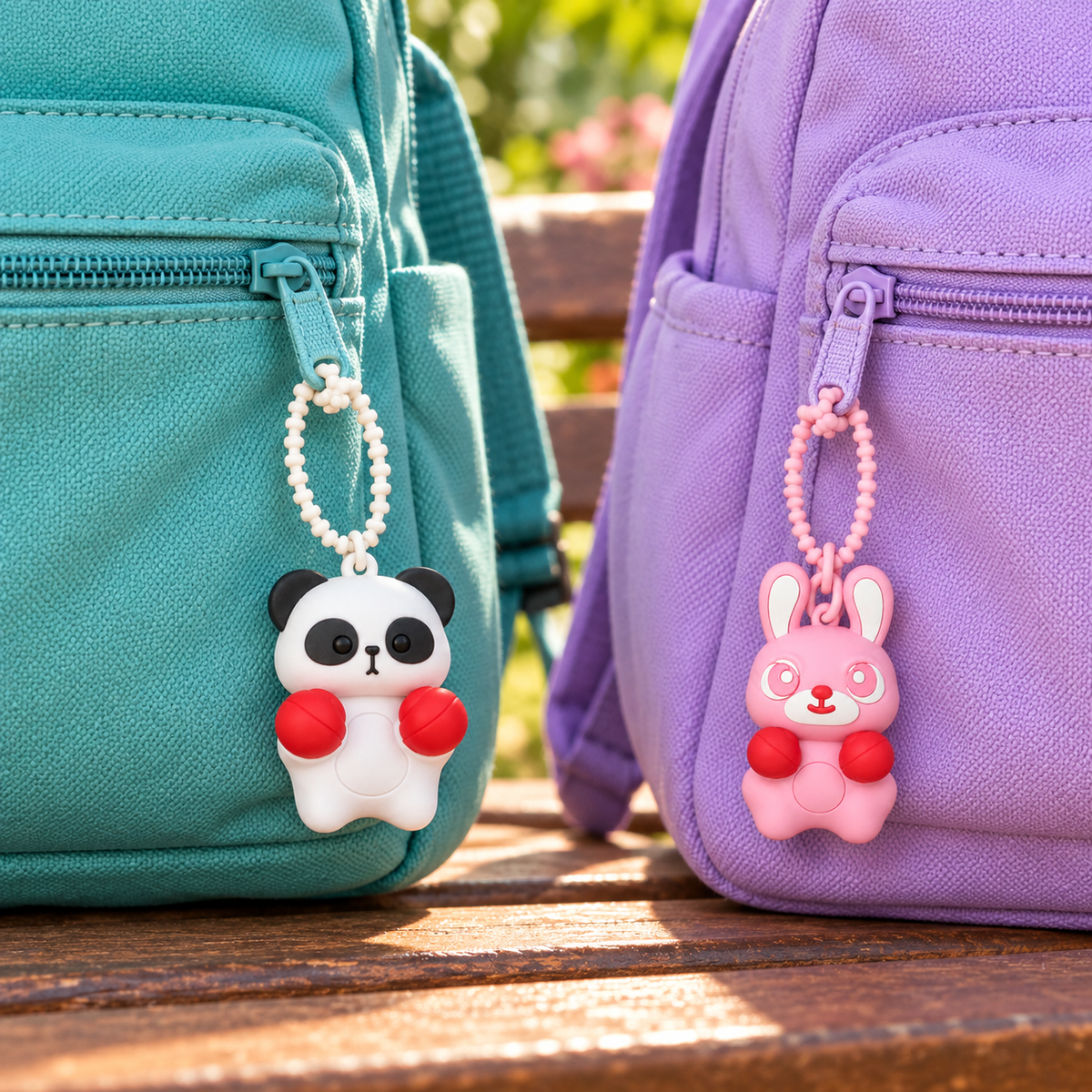 Feelzies™ Punch Pals — Squeeze-to-Punch Bag Charms