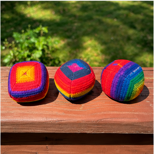 Feelzies™ Pro Series Footbags – Assorted Hacky Sacks - 6 Pack
