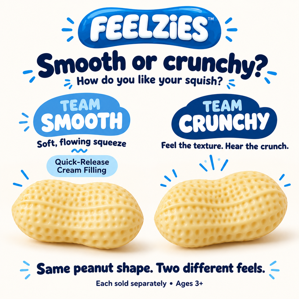 Feelzies™ Crunchy Peanut — Crunch & Squeeze Sensory Toy